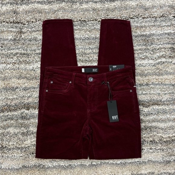 KUT From The Kloth Diana Skinny Jeans Sz 2 | KUT Diana Corduroy Skinny Jeans NWT - Picture 4 of 15